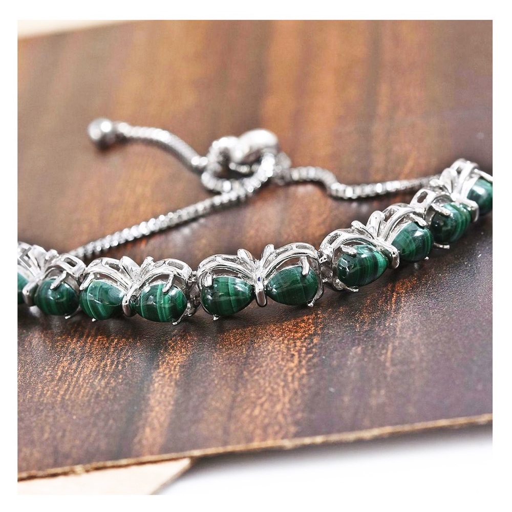 🆕 African Malachite Bolo Bracelet